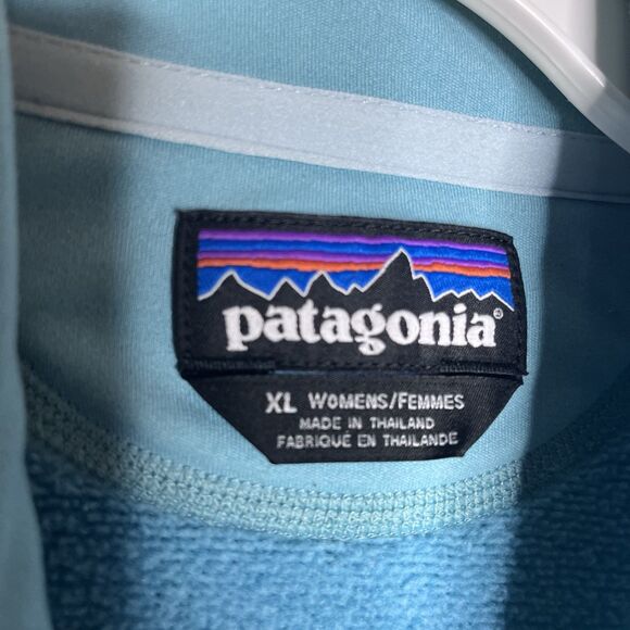 Patagonia  Better Sweater Aqua Blue Fleece Outdoor Pullover Jacket Womens XL - Picture 7 of 11